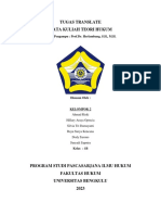 Tugas Translate MK Teori Hukum Kelompok 2 Kelas 1B PDF