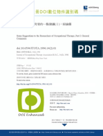 doi:10.6594/JTOTA.1996.14 (2) .01: Some Suggestions To The Researchers of Occupational Therapy, Part I: General Comments