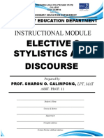 Stylistics and Discourse