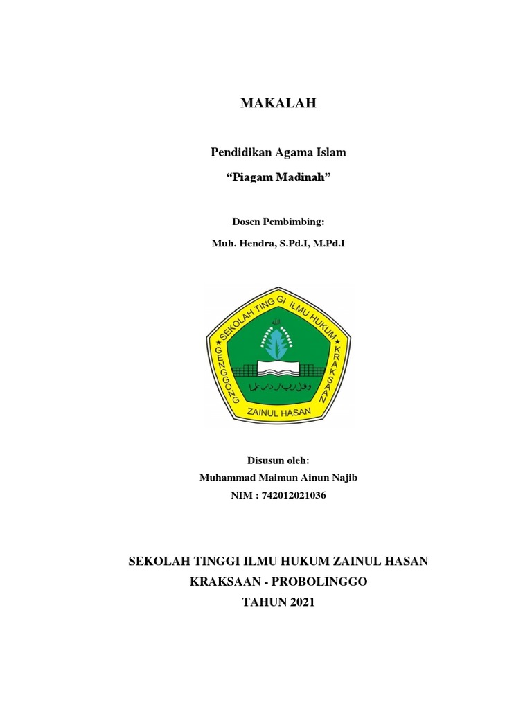 Piagam Madinah | PDF