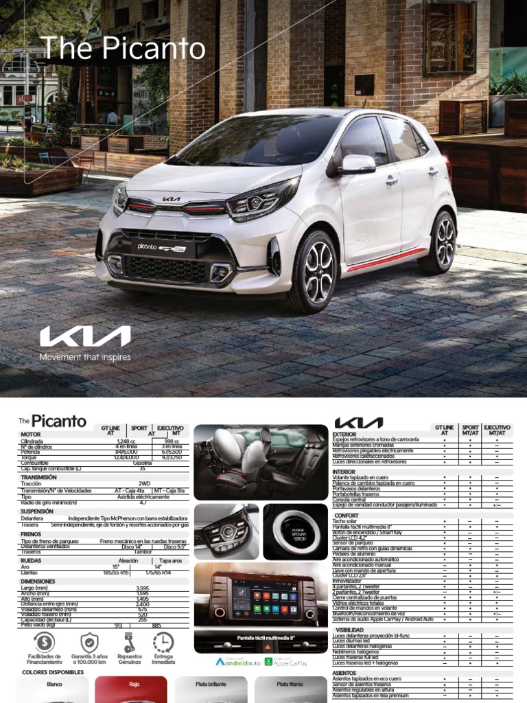 Ficha Tecnica Kia Picanto PDF
