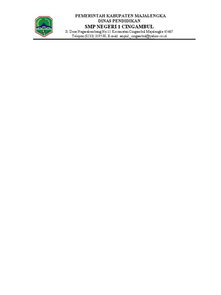 Kop Surat | PDF