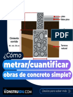 Cómo Metrarcuantificar Obras de Concreto Simple