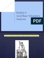 Unit 6 - AcidBase Volumetric Analysis
