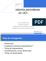 Traqueostomía percutánea: Guía para realización y decanulación en UCI