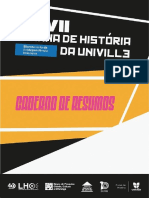 XXVII Semana de História Da Univille - Bicentenário Da (In) Dependência Brasileira: Caderno de Resumos