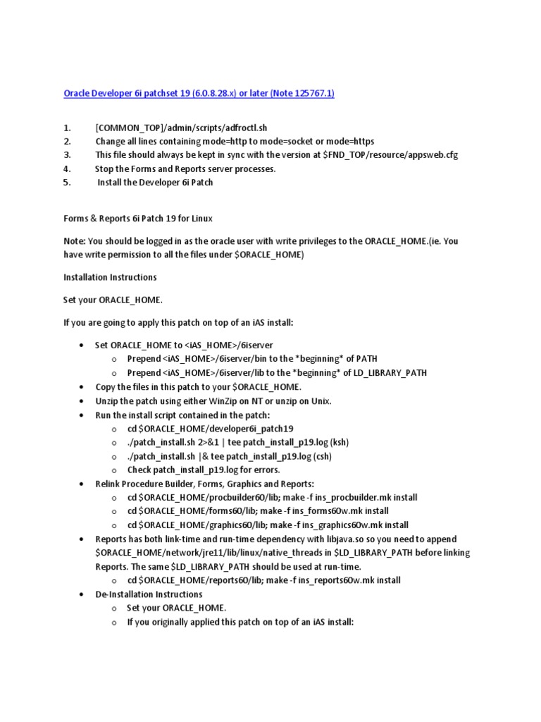 Oracle Developer 6i Patchset 19 | PDF | Java Virtual Machine | Java ...