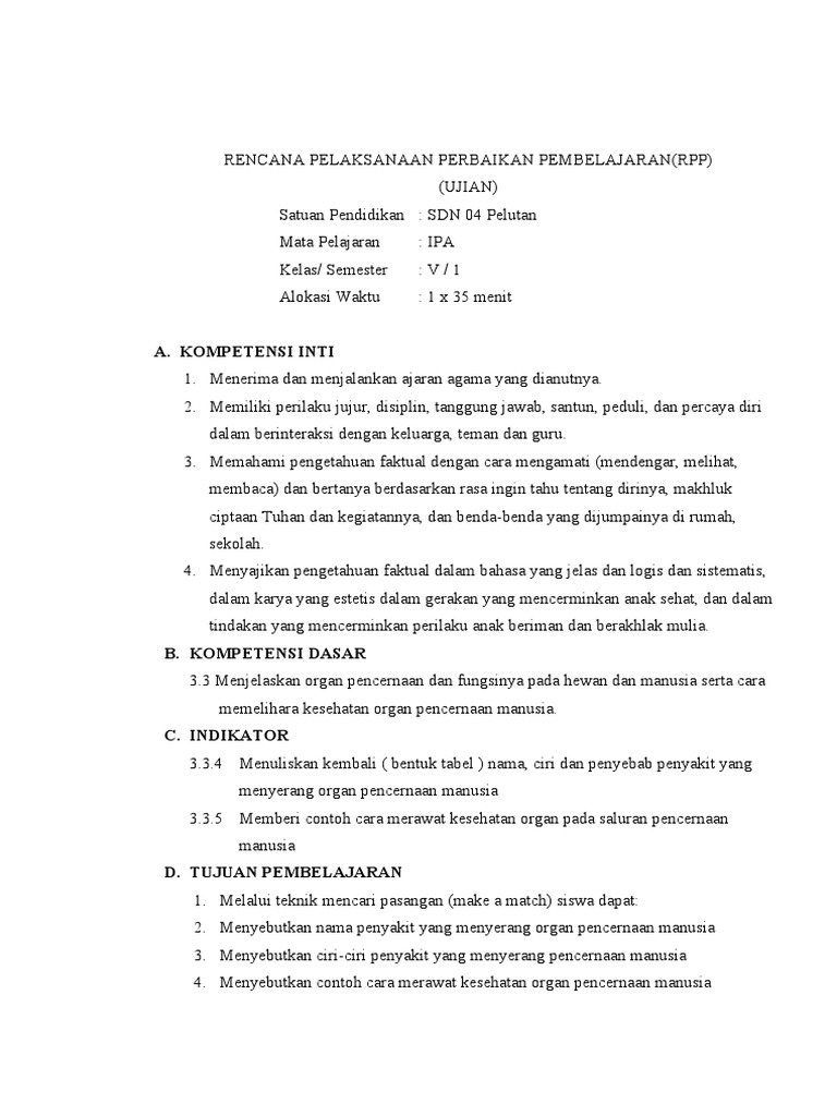 RPP Ujian PKP | PDF