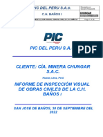 Informe - Inspeccion - Visual - Obras Civiles - CH. Baños I - Septiembre - 2022 - Rev. 00