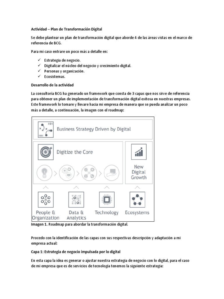 Actividad - Plan de Transformación Digital | PDF | Computación en la ...