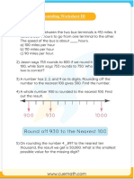 Rounding Worksheets - Worksheet 3 PDF