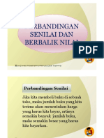 Perbandingan Senilai Dan Berbalik Nilai