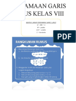 Persamaan Garis Lurus Kelas Viii