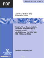 ISA 75.08.05, (2002) Face-to-Face Dimensions For Buttweld Globe Control Valves PDF