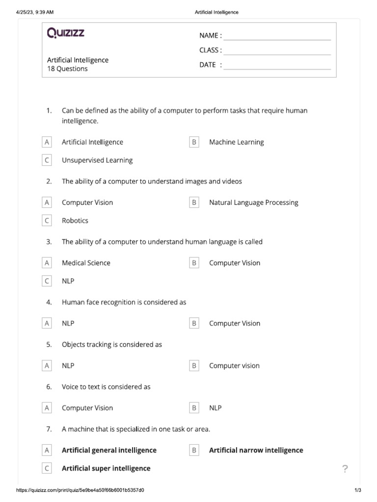 Grade11 AI CW1 PDF | PDF