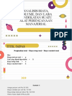 Praktikum Analisis Biaya, Volume, Dan Laba Pendekatan Suatu Alat Perencanaan Manajerial