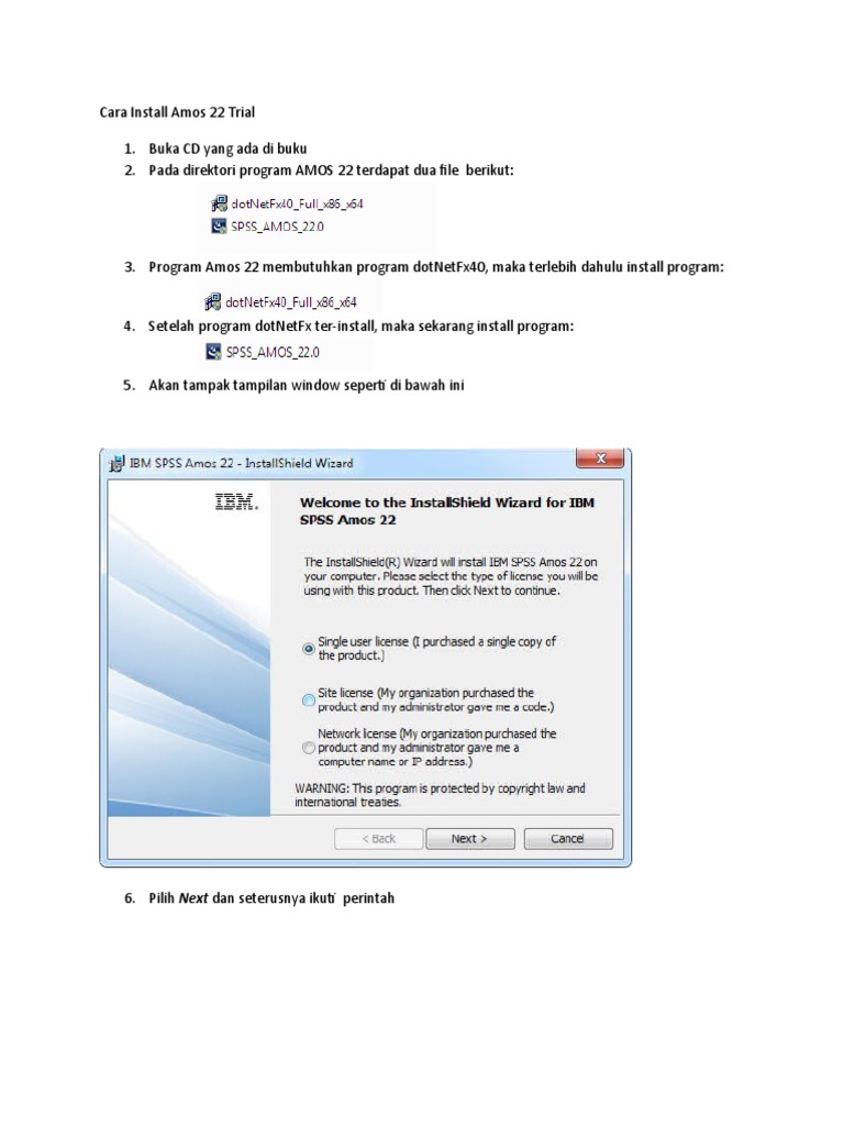 Cara Install Amos 22 | PDF