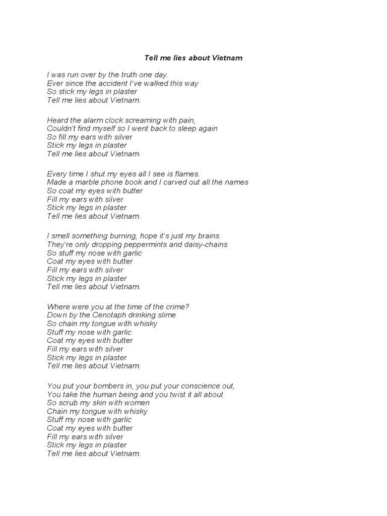 Tell Me Lies About Vietnam PDF
