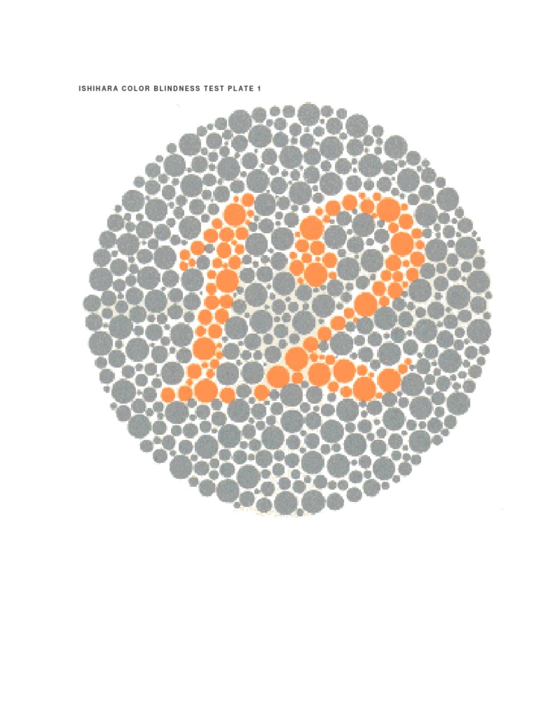Ishihara Color Blindness Test Plates | PDF