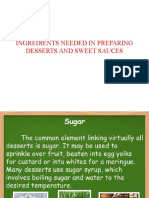 Ingredients Needed in Prerapring Desserts