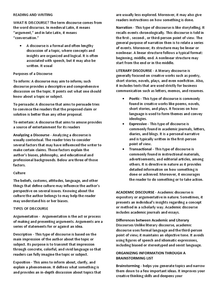 Reading and Writing PDF Narration Idea