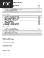 Class Lists for 2025-2026 | PDF