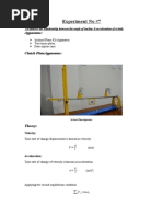 Experiment No 7 (Inclined - Plane)