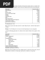 Unit and Output Costing Question