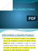 Information A Quality Product