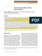 Oral finasteride improves quality of life for male hair loss patients