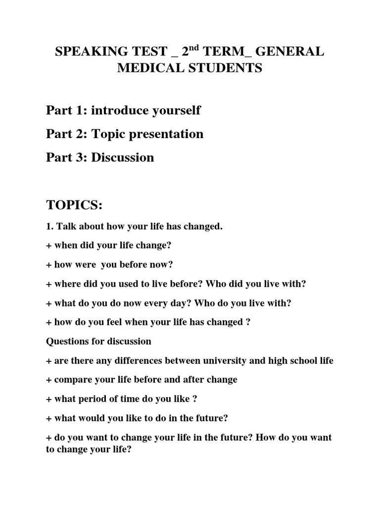 SPEAKING TEST - Y1BS - 2nd Term Print | PDF | Recycling | Reuse