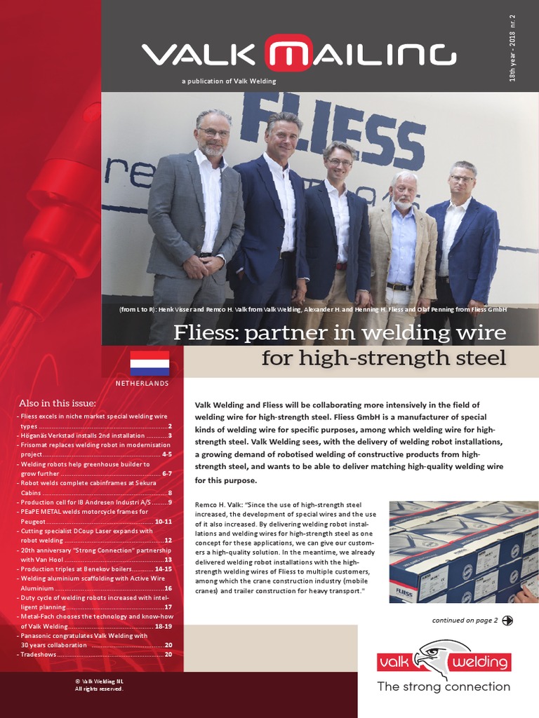 Valk Mailing 2018 2 en PDF | PDF | Welding | Construction