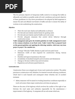 Traffic Management Plan