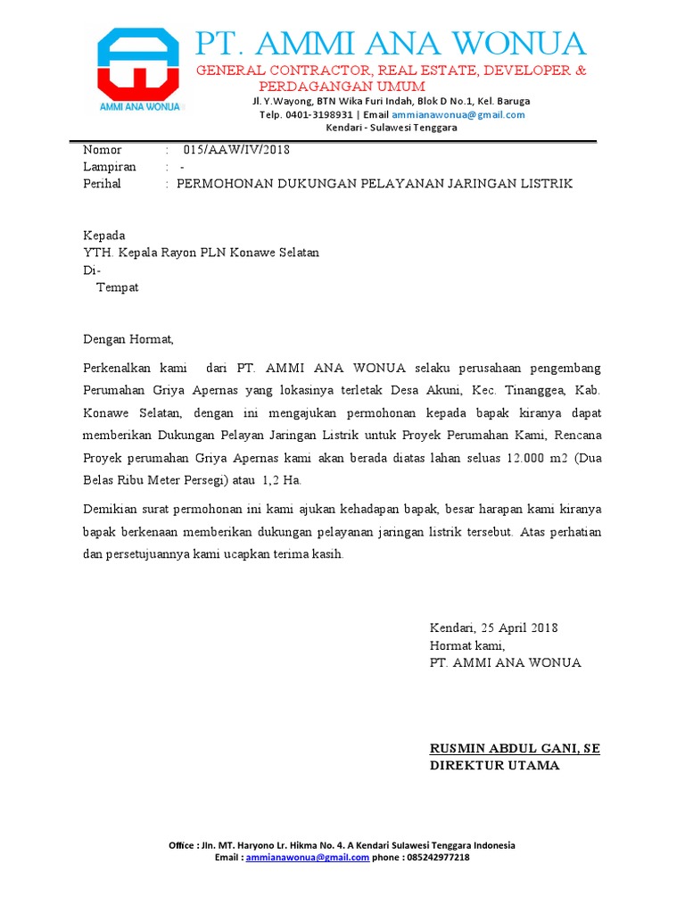 surat-permohonan-pln-pdf