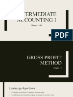 Intermediate Accounting I Chapters 13-14: Gross Profit & Retail Inventory Methods