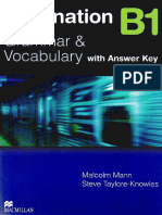 Destination B1 Grammar and Vocabulary With Answer Key PDF