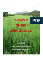 PAC 2020. Tramitación de Cesiones de Derechos de Pago Básico