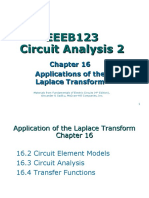 Circuit Analysis Laplace Transform Chapter 16 Applications