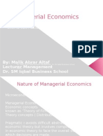 Managerial Economics - Nature Scope