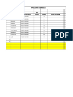 Faculty Memberadditonal 10 PCS