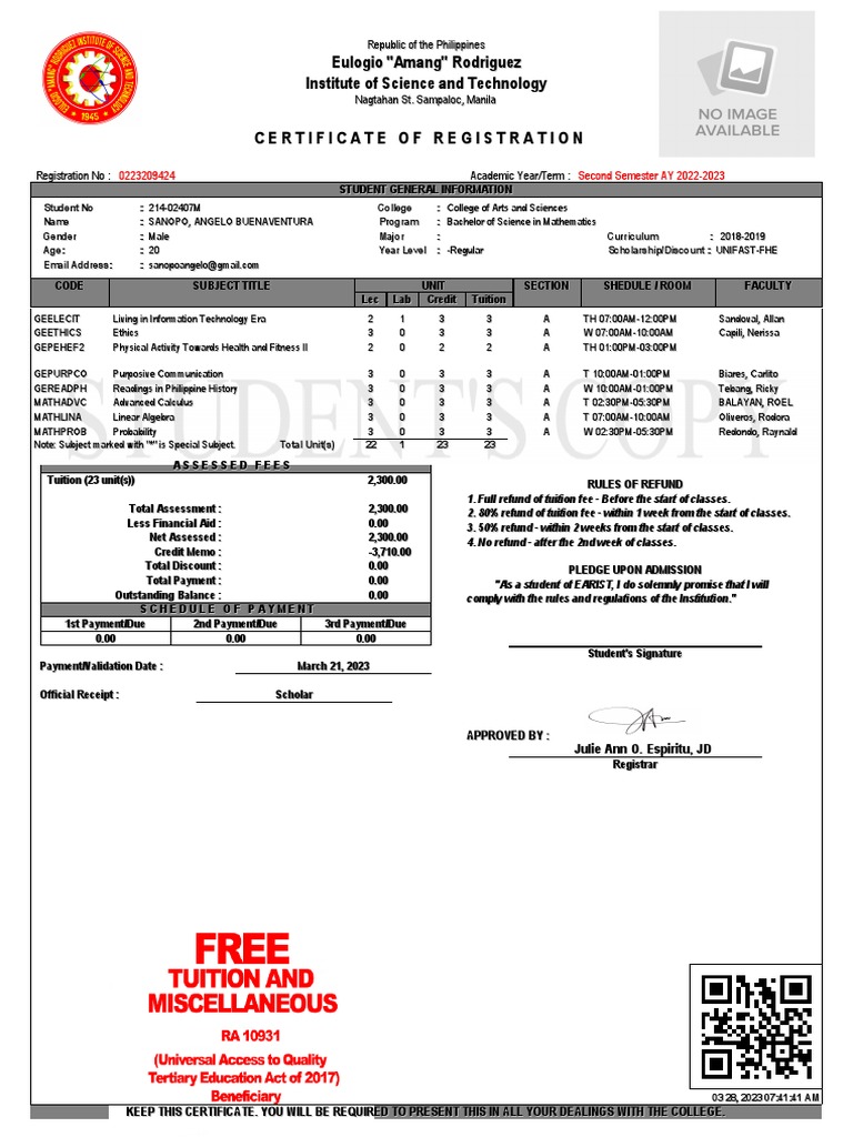 Certifate of Registration-1 PDF | PDF