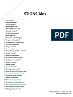 100 Common English Questions ALEX PDF