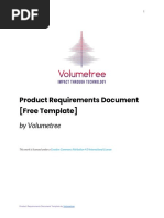 Product Requirements Document Template by Volumetree