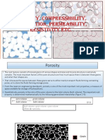 Porosity, Compressibility, Saturation, Permeability Etc