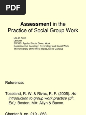 SW38C, Assessment in Social Group Work