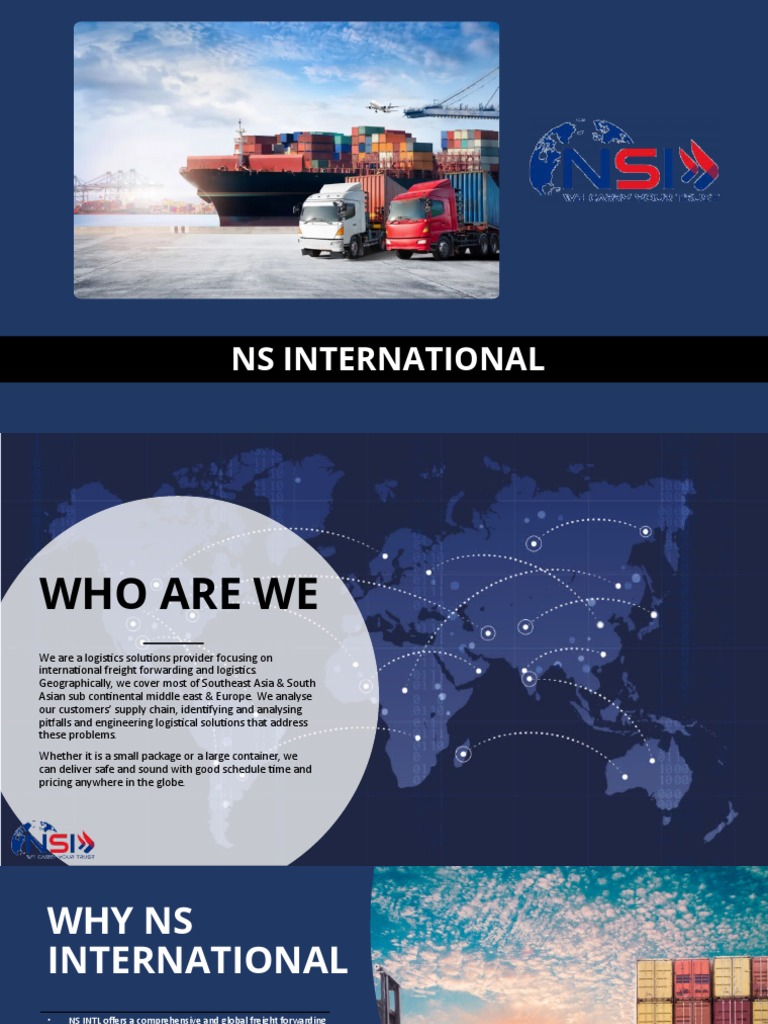 NS International Logistics Solutions | PDF | Cargo | Logistics