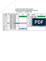 Alokasi Waktu Pelajaran TGL 3-8 April 2023