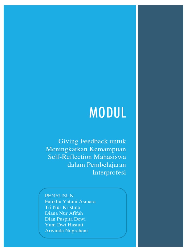 Umpan Balik untuk Self-Reflection Mahasiswa | PDF | Karier ...