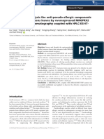 Discovery and Analysis The Anti Pseudo Allergic Components From Perilla Frutescens Leaves by Overexpressed MRGPRX2 Cell Membrane Chromatography Coupled With HPLC ESI ITTOF System