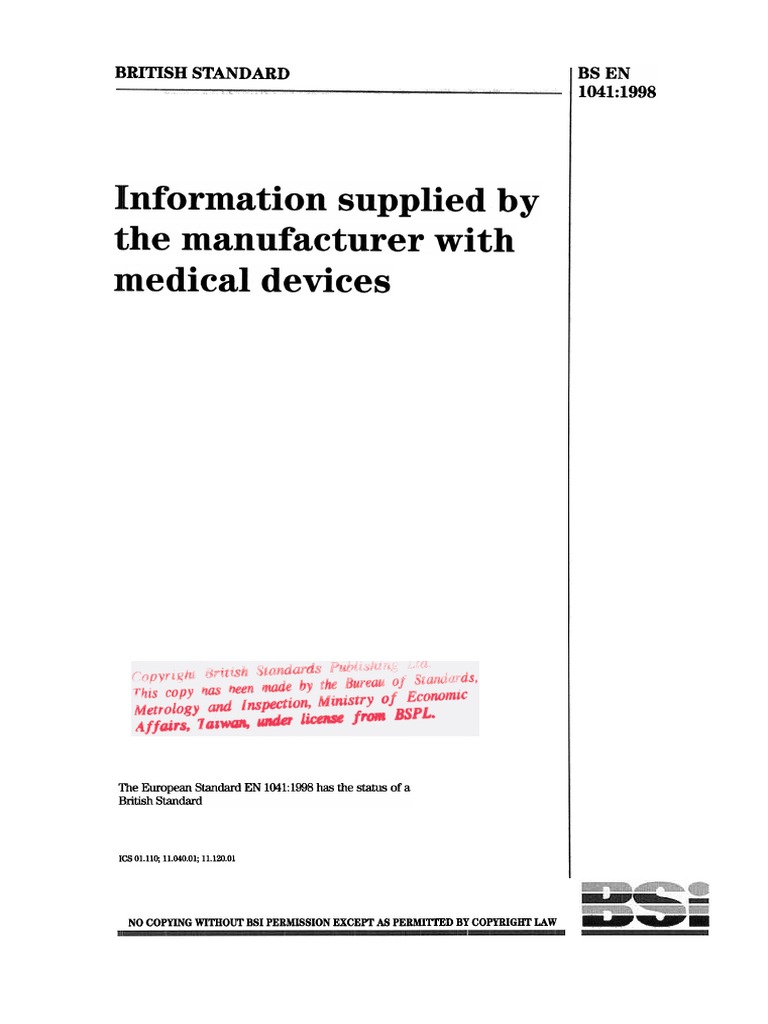 BS en 1041 1998 | PDF